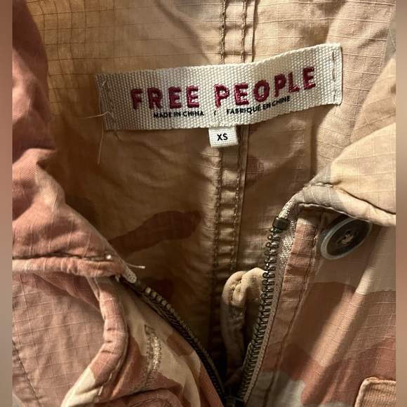 NWTA Free People Camo Jacket Small - Picture 8 of 13